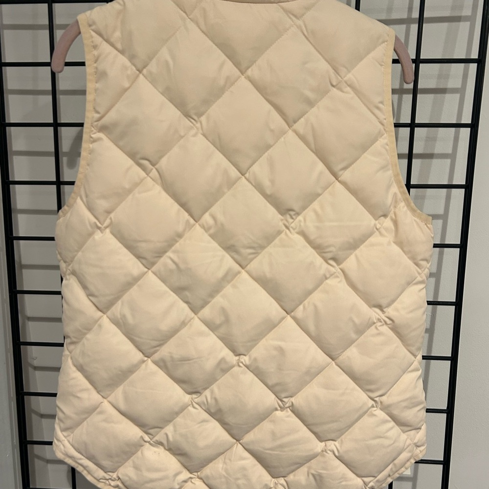 J. Crew Quilted Beige Vest - Picture 2 of 4